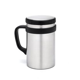 Double-Walled Stainless Steel Mug w Lid - Quality Drinkware for Your Enjoyment by StainlessLUX