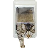 Perfect Pet Electromagnetic E Cat Door with 7-Inch by 9-Inch Opening - 4-Way Locking