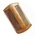 Myhsmooth GS-SM-N2F Handmade Natural Green Sandalwood No Static Comb-pocket Comb (Beard) with Aromatic Scent for Long and Short Beards-perfect Mustache Comb(4