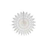 14" Rice Paper Sunburst - White (3 lanterns)