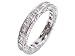 Platinum Baguette Diamond Channel Set Full Circle Hand Engraved Band or Stacking Ring, Ring Size 6 Ctw 2.00