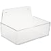 Brady PD205A 3" Height, 9" Width, 6" Depth, Acrylic, Clear Dispenser Tray Without Lid, With 6" Height, Backplate