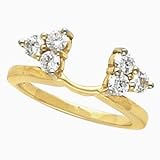 Gorgeous! Women's 14k Yellow-gold (3/4CTTW ) Moissanite Solitaire Enhancer.