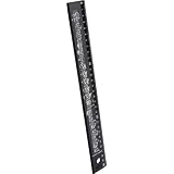 R�gle musique 30 cm noire - Port�e de notes