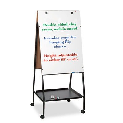 Detail image BLT33250 - Wheasel Easel Adjustable Melamine Dry Erase Board