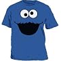 Sesame Street Cookie Monster Face Blue Tee T-Shirt