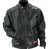 Diamond Plate Rock Design Genuine Buffalo Leather Motorcycle Jacket (Large) by Diamond Plate