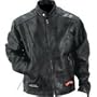 Diamond Plate Rock Design Genuine Buffalo Leather Motorcycle Jacket (Large)
