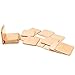 JIUWU IC Chipset GPU CPU Thermal Heatsink Copper Pad Shim Size 20 x 20 x 0.5mm Pack of 20