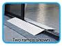 Wheelchair Ramp | Aluminum Threshold Ramp: Height and Length - 4" High x 22" Long