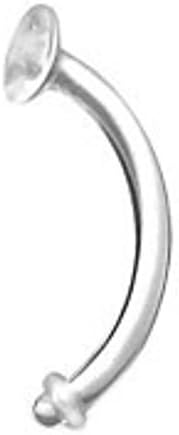 14g 7/16" Clear Navel Retainer with O Ring (2) by Hide Your PiercingsTM