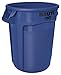 Rubbermaid Commercial Products FG263100BLUE BRUTE Heavy-Duty Round Trash/Garbage Lid, 32-Gallon, Blue (Renewed)