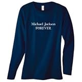 MICHAEL JACKSON FOREVER on Long Sleeve Women's Cotton T-Shirt (in 9 colors)
