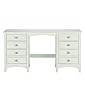 white dressing table with 6 drawers