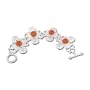 Chalcedony Sterling Silver Bracelet