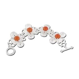 Chalcedony Sterling Silver Bracelet by DivaDiamonds