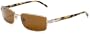 Persol Men's 0PO2336S Sunglasses,Gold Frame/Brown Lens,one size