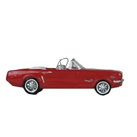 Kurt Adler 5-Inch Red Ford Mustang Glass, Christmas Ornament.