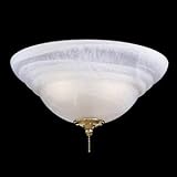 Minka-Aire K9369 Bowl Light Kit w- Etched Swirl Glass (3 x 60watt)