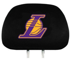 Los Angeles Lakers Set of Headrest Covers