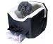 Dog Car Seat Lookout with Drawer - Khaki Pleather (S)