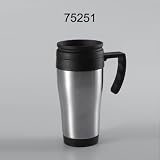 Search : Creative Home 14 oz Stainless Steel Travel Mug with Handle