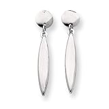 14k White Gold Fancy Drop Earrings
