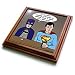 Search : Super Hero Parody with Batman and Superman at the bar - 8x8 Trivet With 6x6 Ceramic Tile