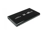 LogiLink Festplattengehäuse (USB 2.0, 6,35cm (2,5 Zoll) SATA, Aluminium) black
