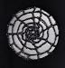 Black Metallic Spider Web Crocheted Hair Bun Cover- MEDIUM