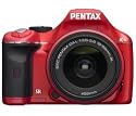 PENTAX K-x in red + DA 18-55mm f/3.5-5.6 AL Lens Including batteries Digital camera Consumer SLR camera