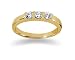 0.30 Three Stone Diamond Ring in 14k Yellow Gold
