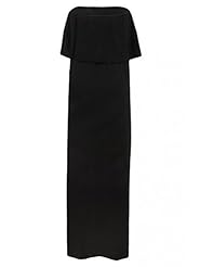 Bandeau Neck Summer Elastane/Viscose Maxi Dress 