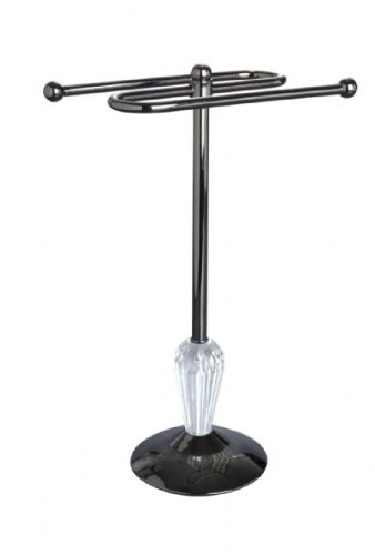 Kennedy Home Collections Black Onyx Bathroom Towel Stand