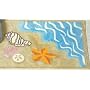 SEA SHELL ocean BATH MAT rug Starfish sand dollar NEW