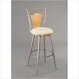 London 24" Swivel Counter Stool in Champagne