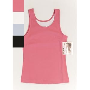 Pilates Suit Womens Classic Exercise Workout Tank Top With Bra