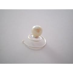 12 Curlies mit Perlen in creme- Haarschmuck 8mm