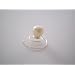 12 Curlies mit Perlen in creme- Haarschmuck 8mm
