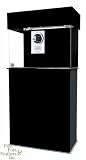 Clear-for-Life Rectangle 55 Gallon Acrylic Aquarium (Black) w/ Acrylic Stand  Canopy