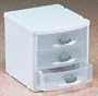Sterilite Large 3 Drawer Countertop Organizer 20238004 - Pack of 4