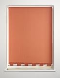 Terracotta Red - Plain Castle / Turret Edge Roller Blind / Blinds - 120x160cm