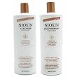 Nioxin System 3 Cleanser & Scalp Therapy Duo (33oz each) Set Bottles