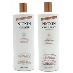 Nioxin System 3 Cleanser & Scalp Therapy Duo (33oz each) Set Bottles