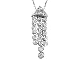 Diamond 3/10 Carat (ctw) Dangling Pendant in White Gold