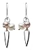 Kit Heath Sterling Silver 50CVPKP Ladies Pink and White Fresh Water Pearl Drop Earrings