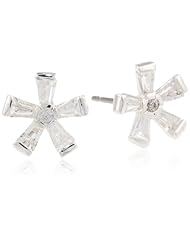 Betsey Johnson "Precious Luxuries" Crystal Flower Stud Earrings