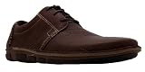 Hush Puppies Mens Veg Out Formal Dark Brown Lace Up Leather Work Shoes