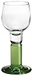 Bormioli Rocco Limoncino Cordial Green Footed Shot Glasses, Set of 6