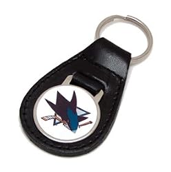 San Jose Sharks Leather Keychain